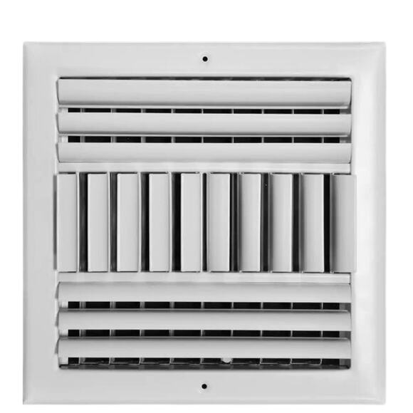 Everbilt 10 in. x 10 in. 4-Way Steel Wall/Ceiling Register, White, #402999 NIP - Picture 1 of 5